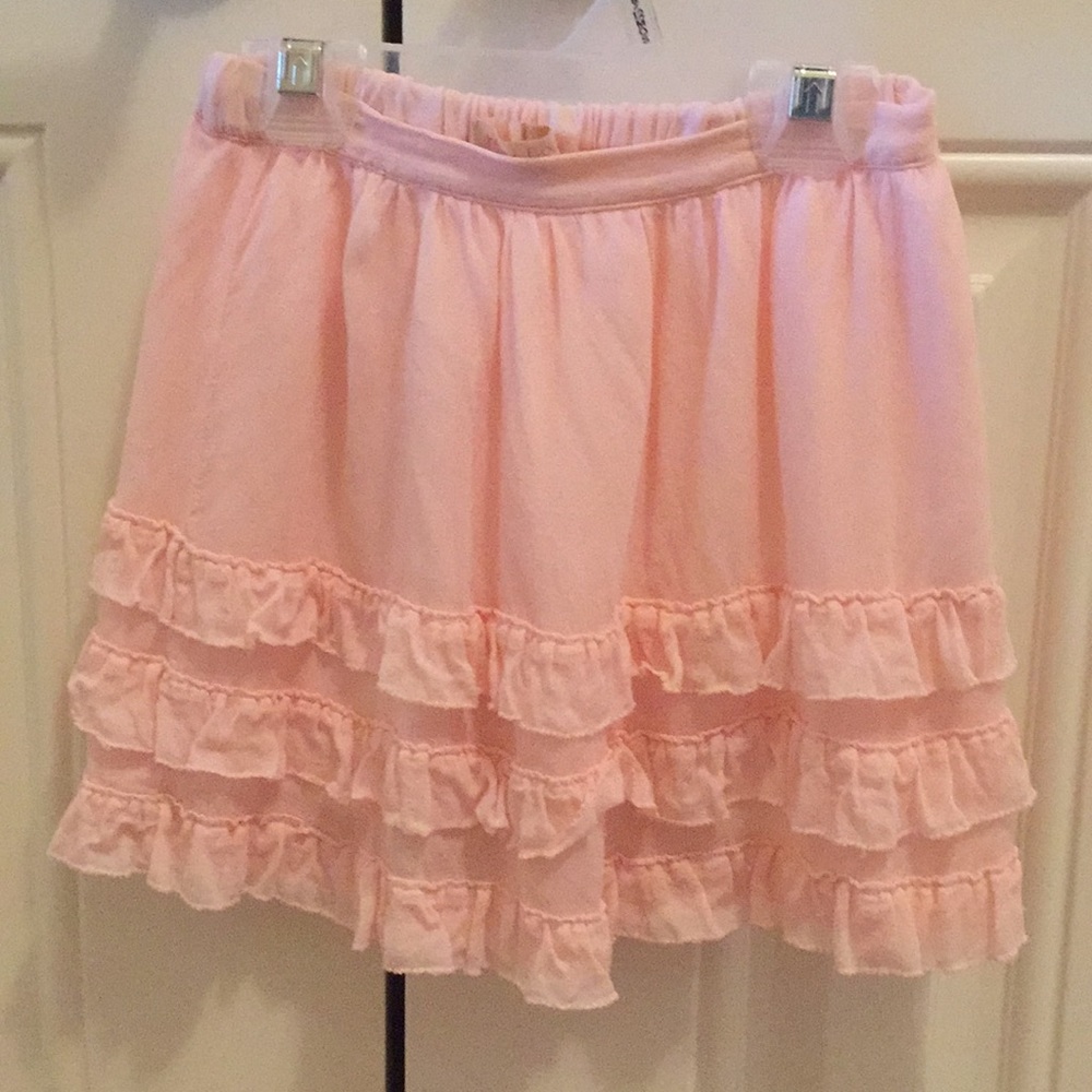 Mini Boden light pink tiered skirt size 4-5